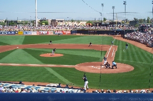 Ichiro hitting for a double