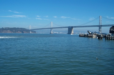 Oakland Bay Bridge from Ferry Building